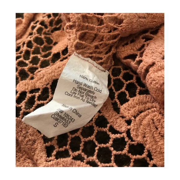 2/$10 Crochet cover up summertime bohemian crop - Picture 6 of 6